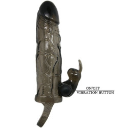 Baile - Couvre-Pénis Brave Man Avec Lapin Noir 16.5 Cm